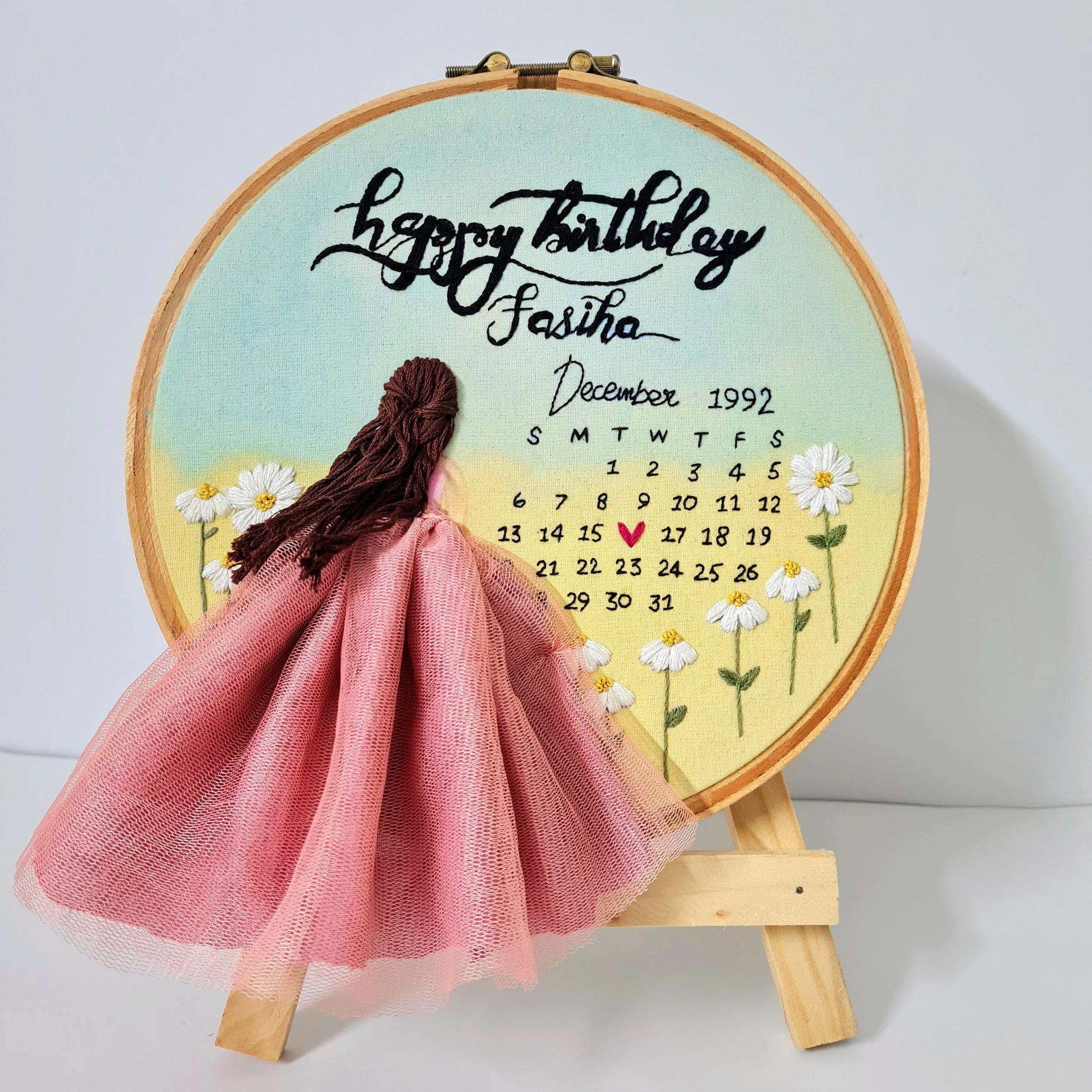 Girl Calendar Hoop