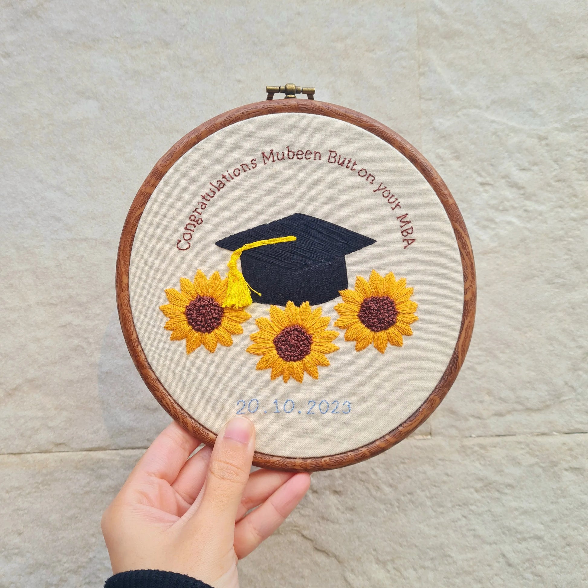 SunFlower Graduation Hoop