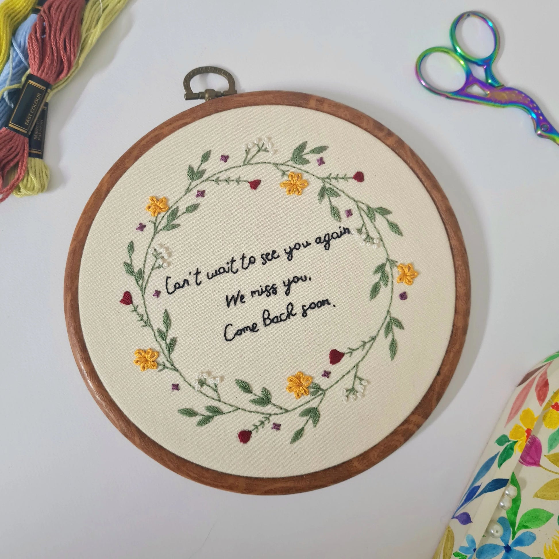 Inspiration Quote with Floral border