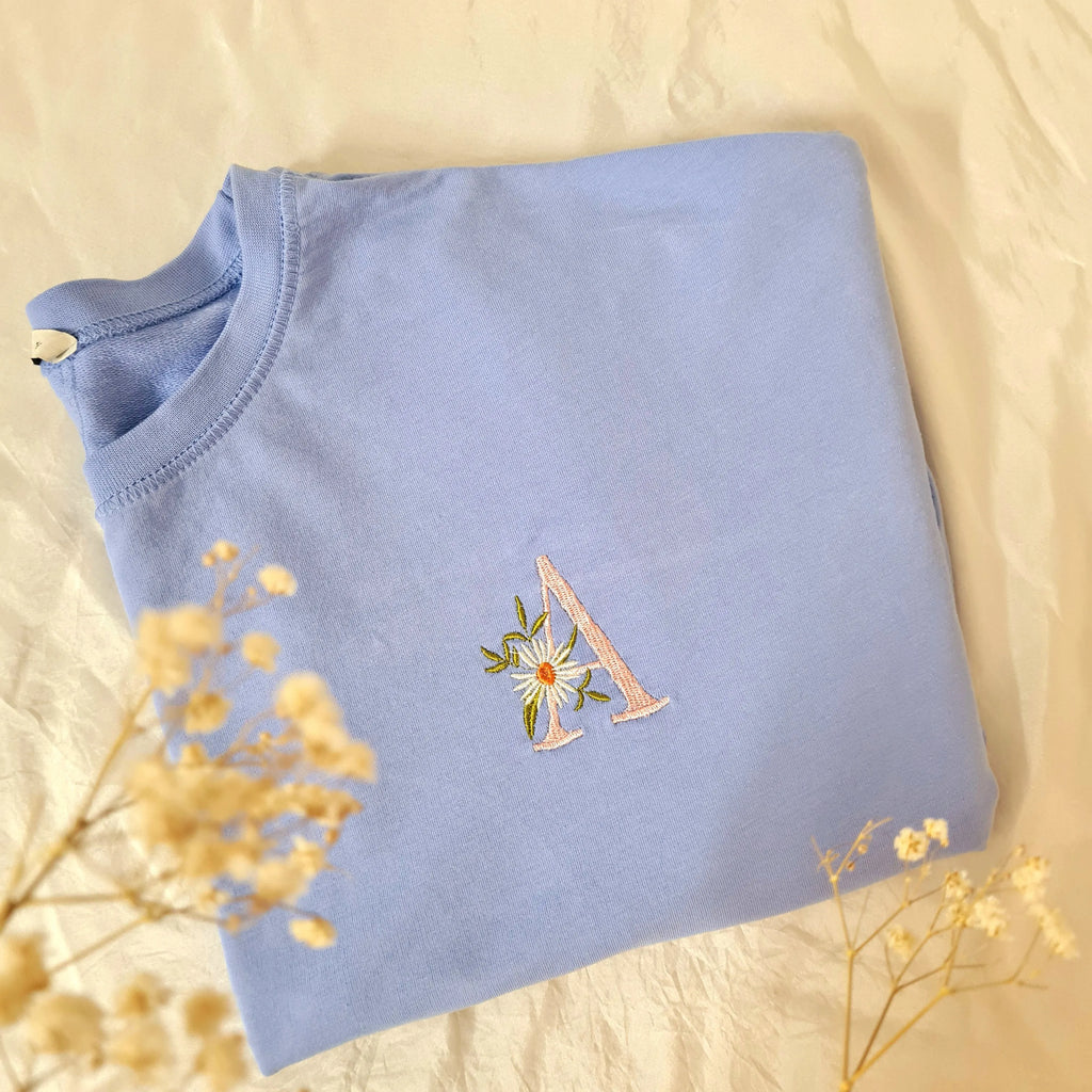 T- shirts - Letters with flowers adorned