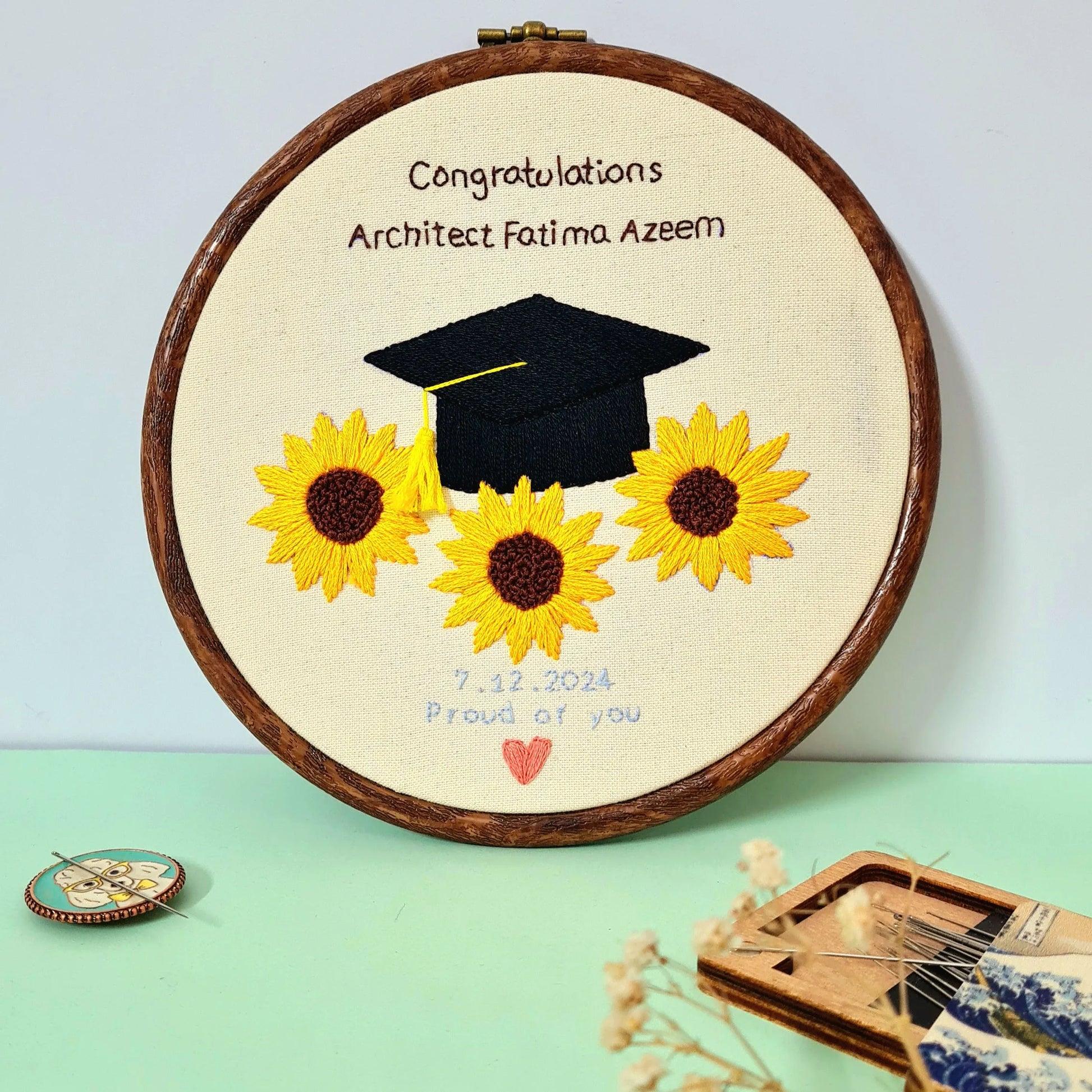 SunFlower Graduation Hoop