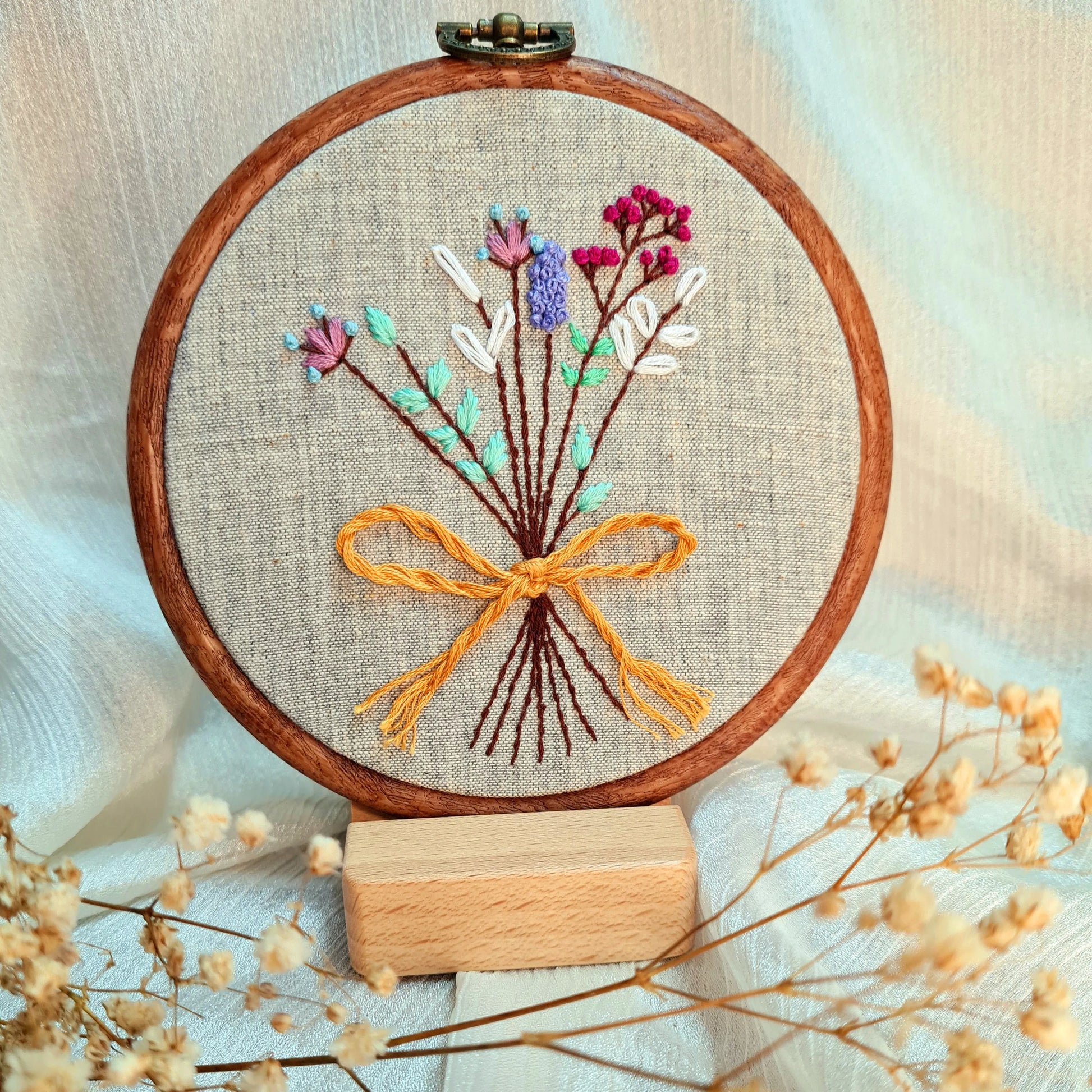 Flowers with Ribbon