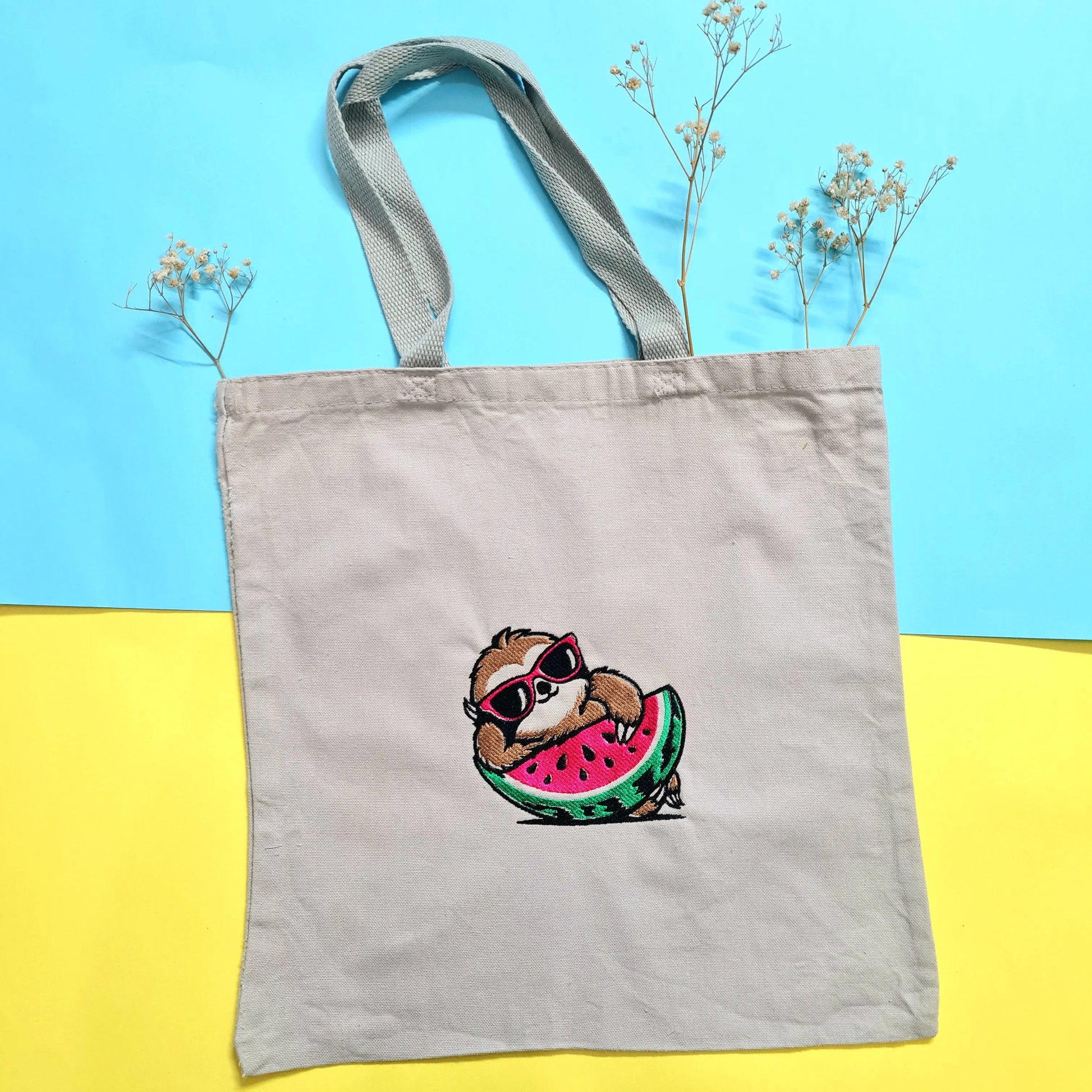 Tote Bag - Sloth with Watermelon