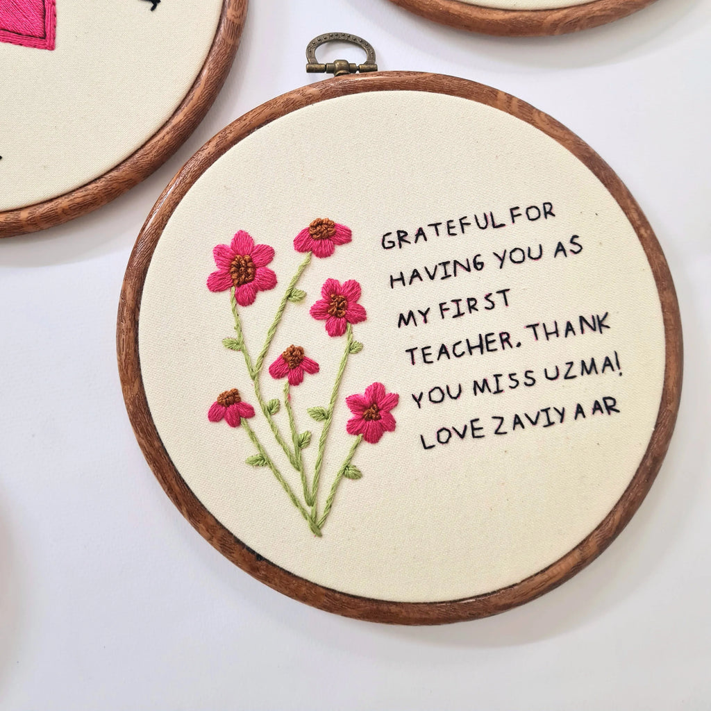 Thanking a Teacher / Mentor