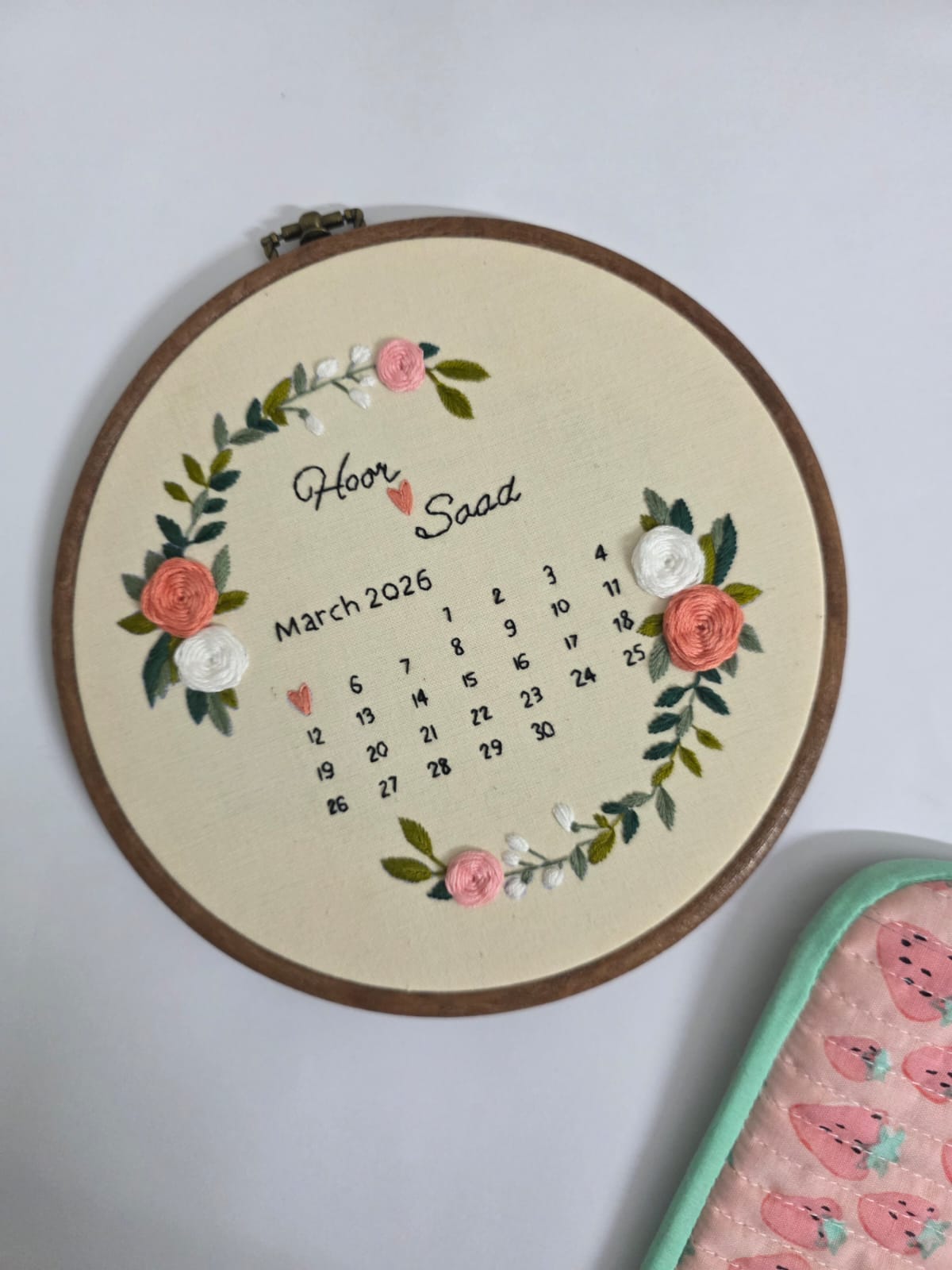 Wedding / Anniversary Hoop - Design 15