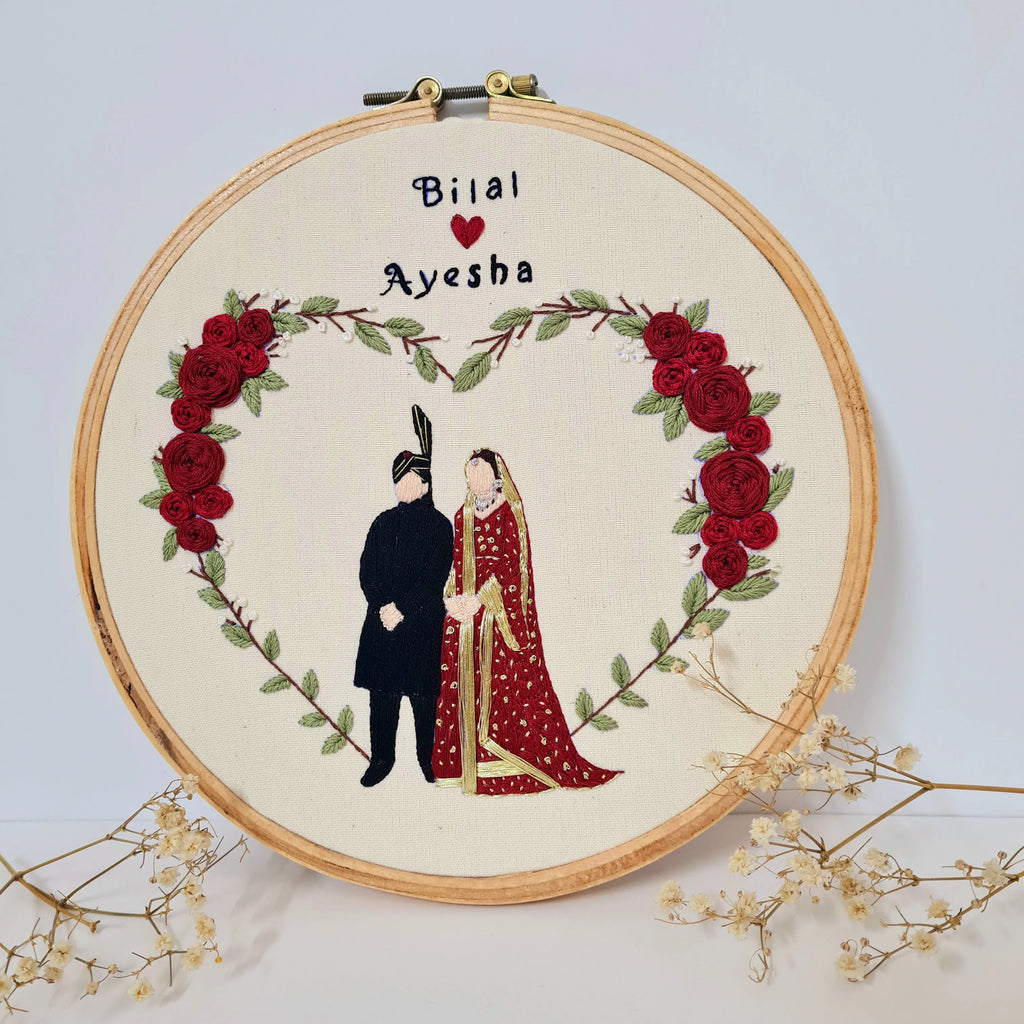 Wedding / Anniversary Hoop - Design 5