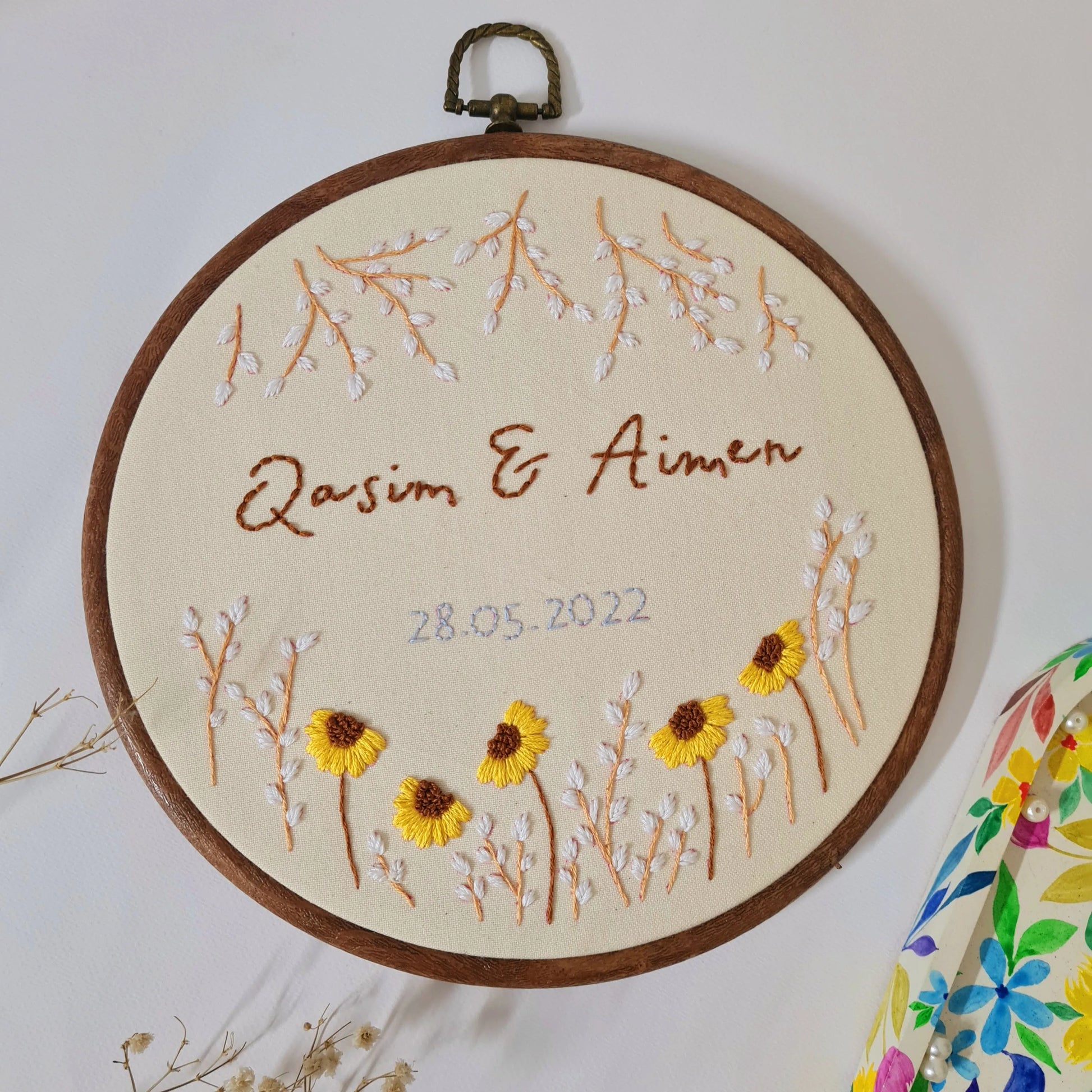 Wedding / Anniversary Hoop - Design 14