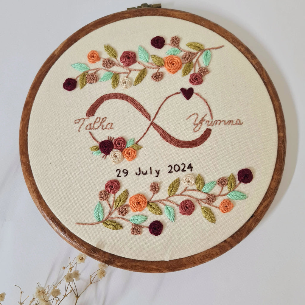Wedding / Anniversary Hoop - Design 13