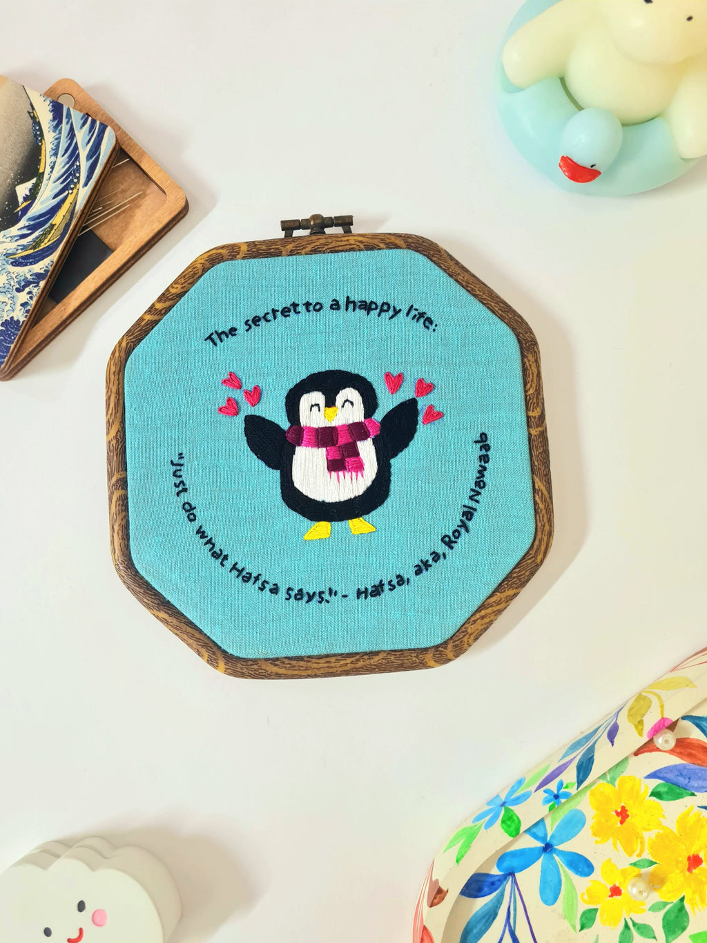 Cute penguin hoop