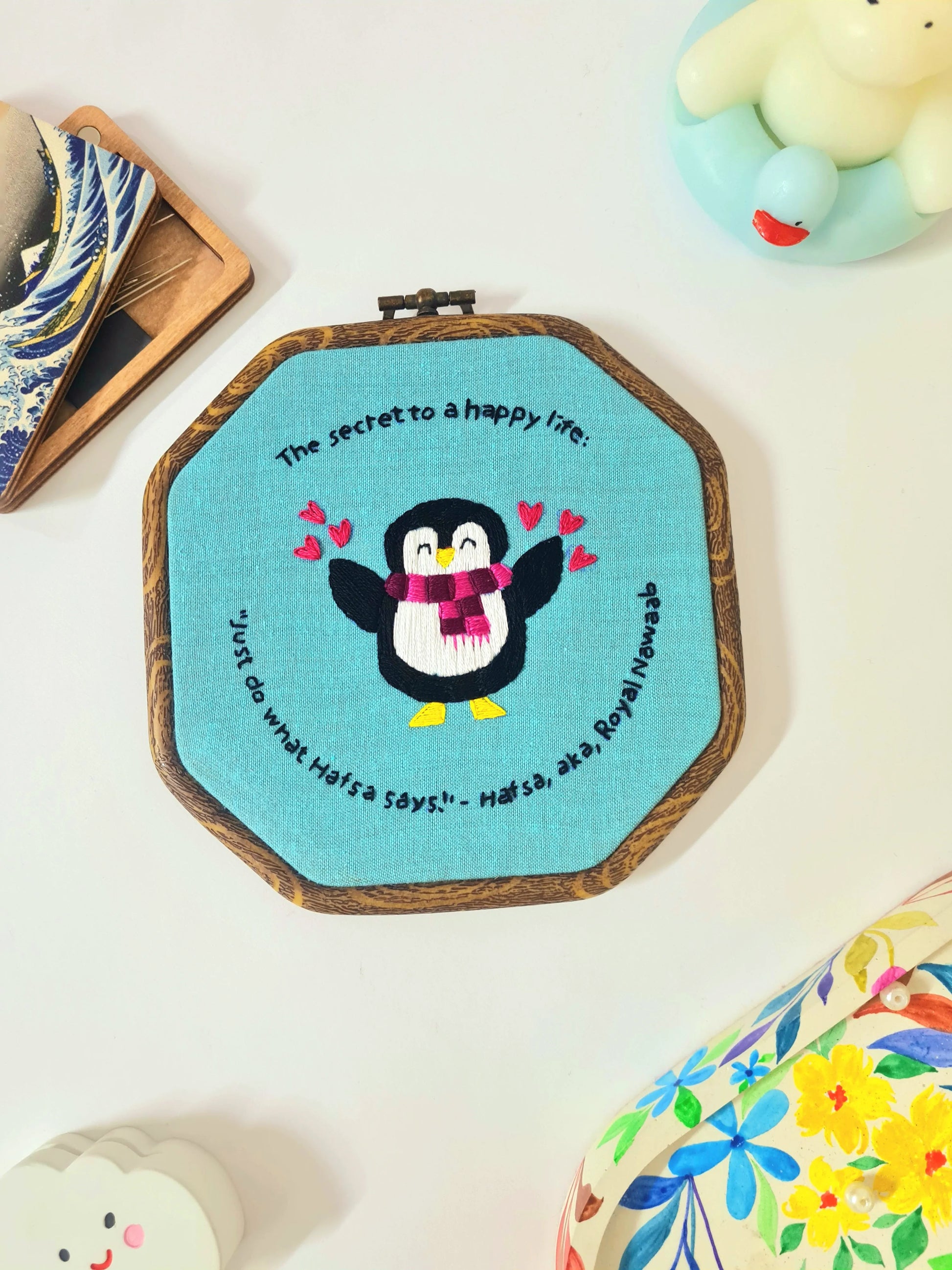 Cute penguin hoop