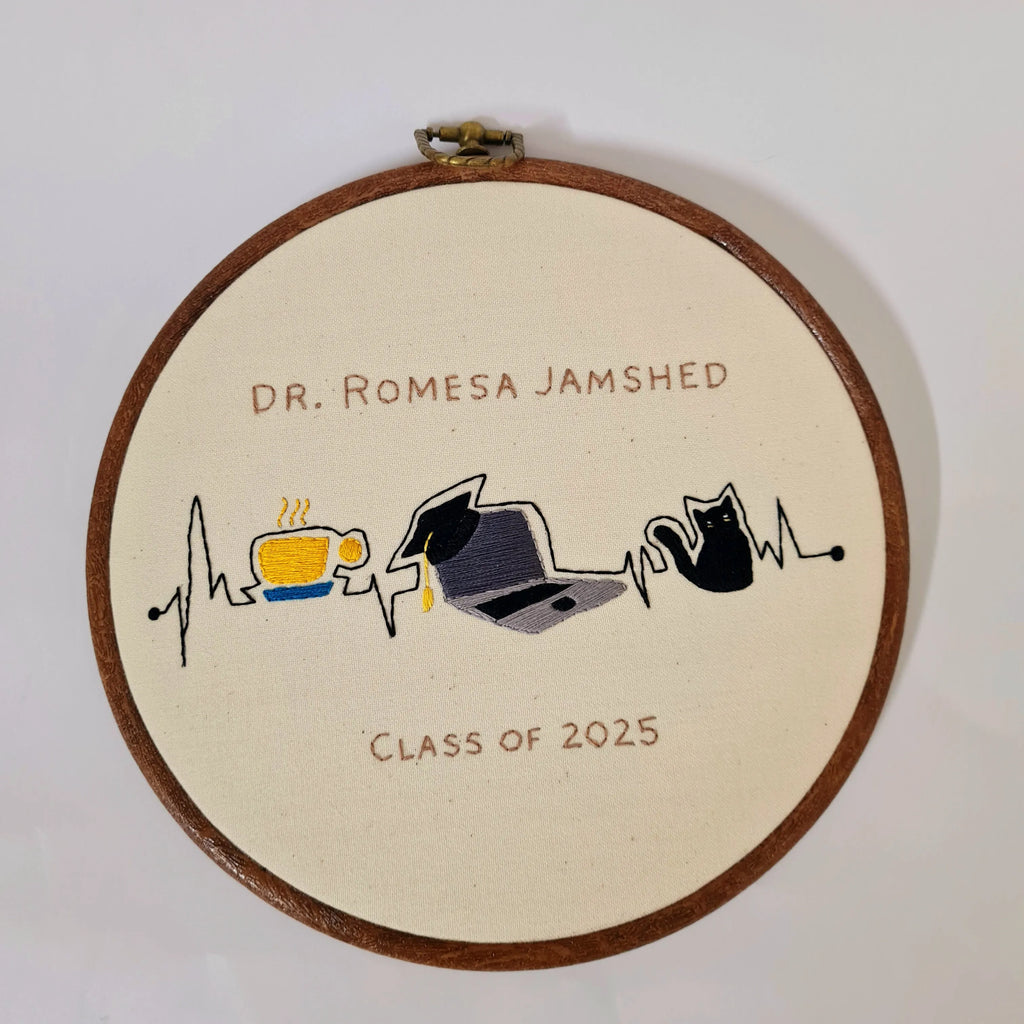 ECG Line Graduation Hoop