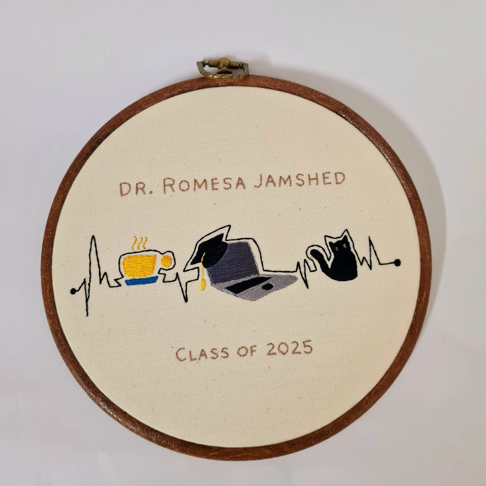ECG Line Graduation Hoop