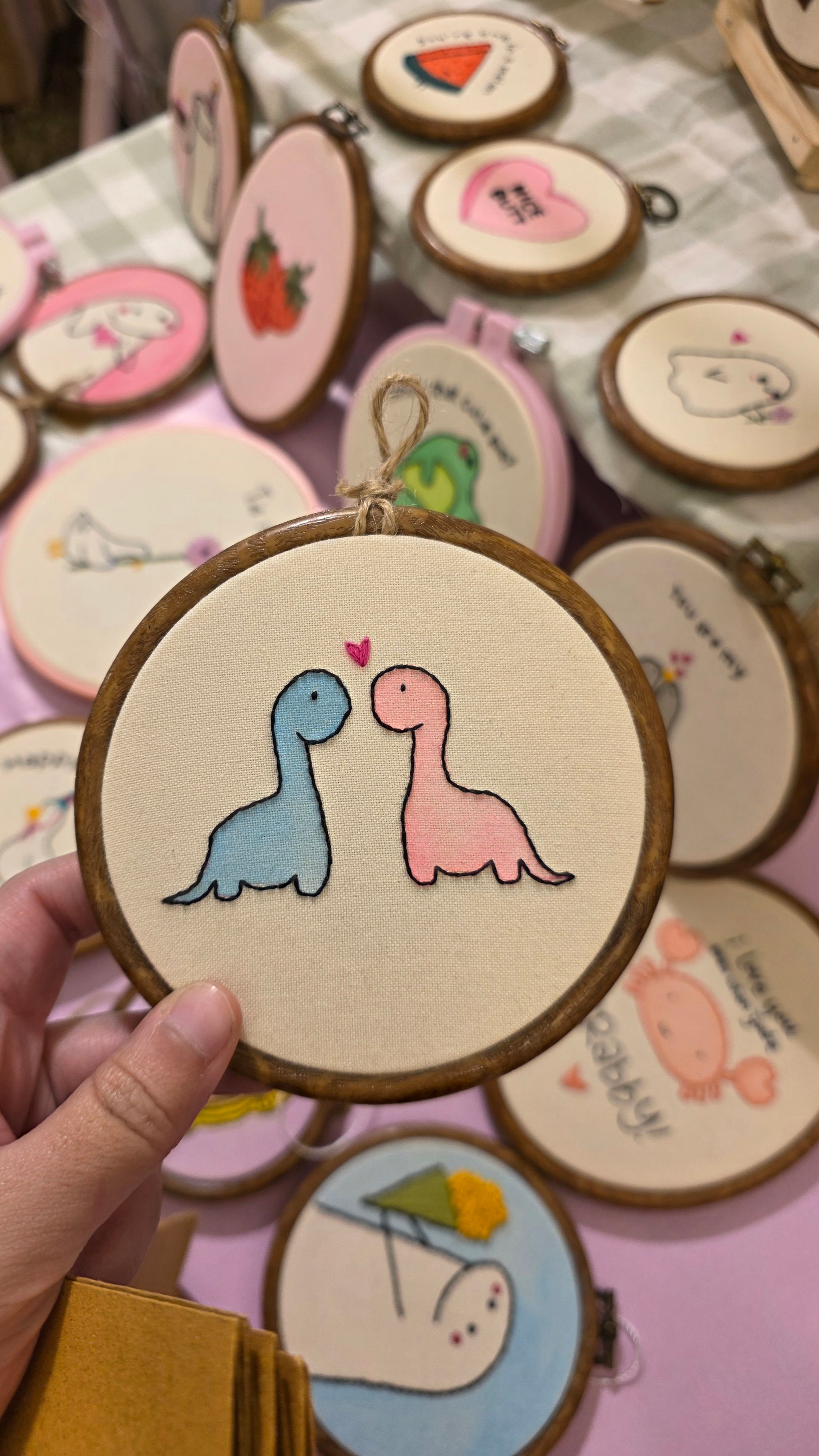 Cute Dinos with heart